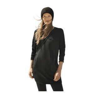 Athleta Black Balance Sweatshirt Dress Size Medium Comfy Casual Athletic Dress